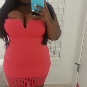 Fashion to Figure Plus Size Pink Bodycon Dress
